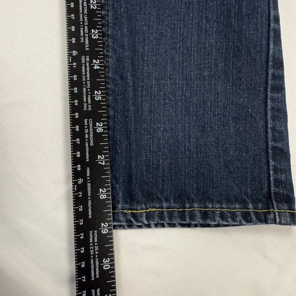 Levi's 511 Mens Skinny Fit Dark Wash Denim Jeans 32x30 Zipper‎ Rear Pockets